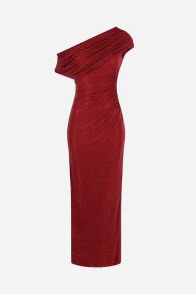 Self-portrait Dresses In Red