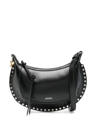 Isabel Marant Oskan Moon Studded Shoulder Bag In Black