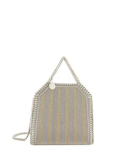 Stella Mccartney Falabella Striped Metallic Bag In Pattern