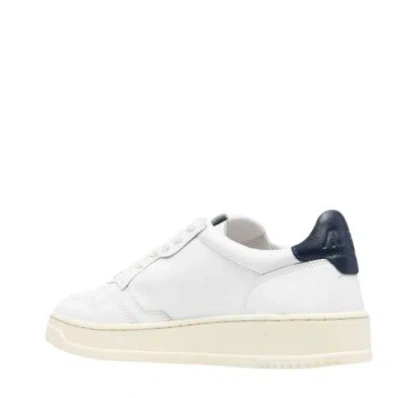 Autry Minimalist Low-top Sneakers With Perforated Detailing In White