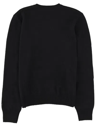 Mc2 Saint Barth New Queen Jersey With Embroidery In Black