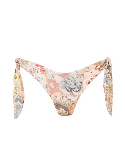 Zimmermann "daylight" Bikini Bottom In Multi