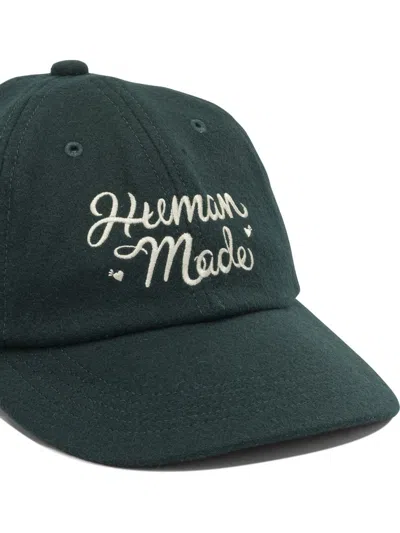 Human Made Wool Baseball Cap In Green