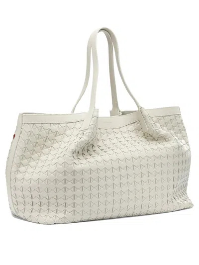 Serapian "secret" Large Shoulder Bag In White