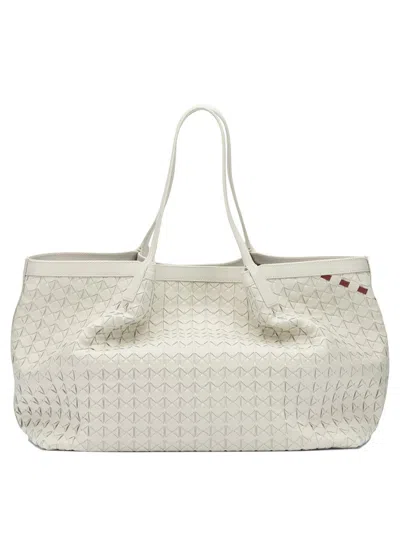 Serapian "secret" Large Shoulder Bag In White