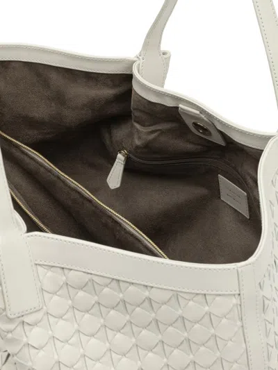 Serapian "secret" Large Shoulder Bag In White