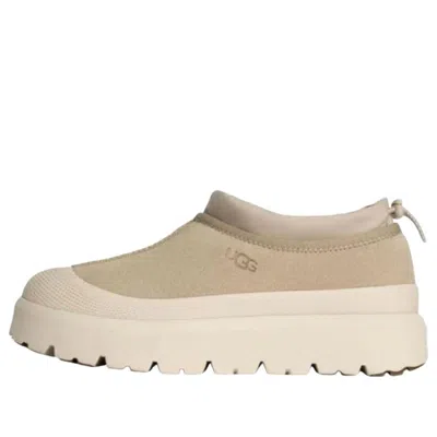 Ugg Sand Suede And Rubber Tasman Weather Hybrid Slip Ons In Neutral
