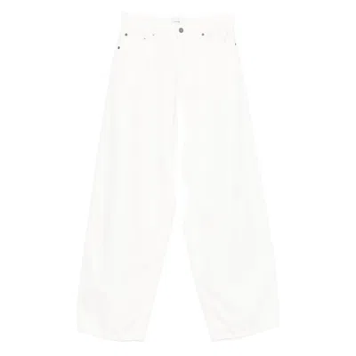 Haikure Betty Bull 44 Straight Leg Denim Trousers In Yellow