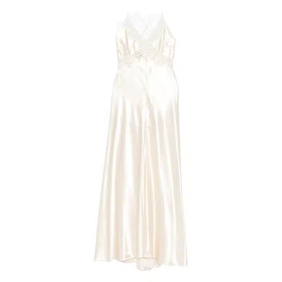 Alberta Ferretti Neutrals Dresses Women In White