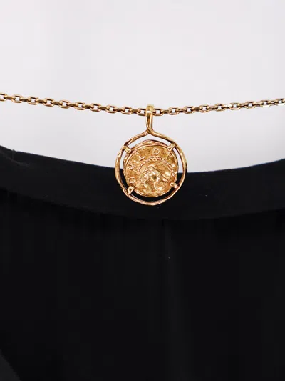 Chloé Knee Length Dress Gold Chain Straps In Black