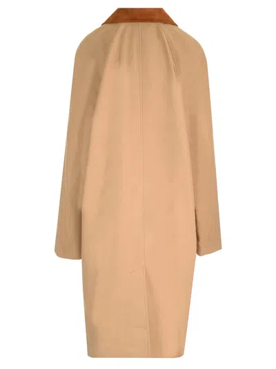 Apc Gaspard Coats Beige In Brown