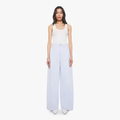 Mother The Pipe Dream Sneak Wide Leg Jeans In Blue