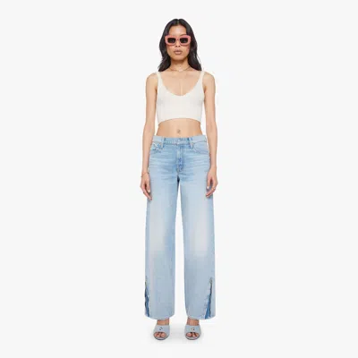 Mother The Turn Key Spinner Heel I Could Care Less Jeans In Blue