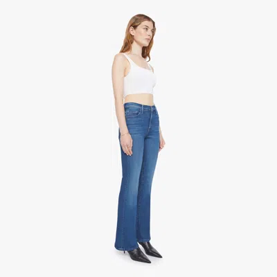 Mother The Weekender Nip It In Butt Jeans In Blue