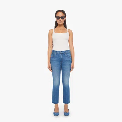 Mother Petites The Lil Insider Ankle Get Two Birds Stoned Jeans In Blue