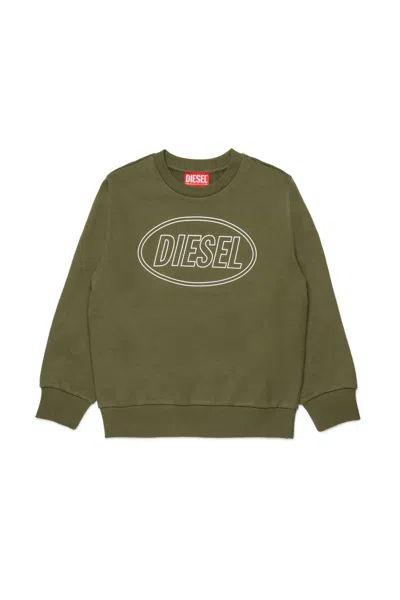 Diesel Scircle Over Sweatshirt In Gray