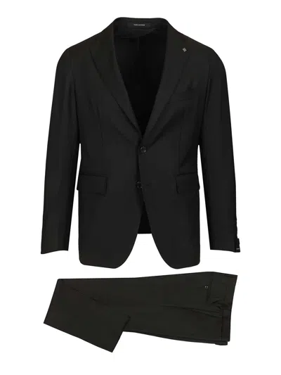 Tagliatore Montecarlo 100 Lana Saglia Super 100s Dresses Black In Black