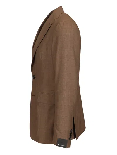 Tagliatore Montecarlo 100 Lana Super 120s Dresses Beige In Brown