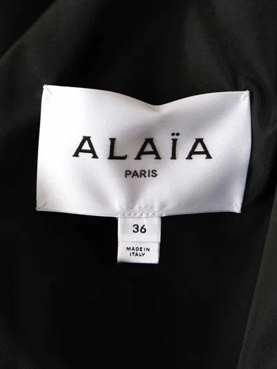 Alaïa Alaia Puffer Jacket With A High Neck In Black