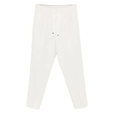 Brunello Cucinelli Drawstring Casual Pants In Neutral