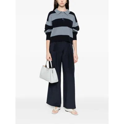 Max Mara Pants Blue In Blue