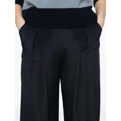 Max Mara Pants Blue In Blue