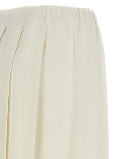 Fabiana Filippi Pleated Skirt Skirts White In Neutral
