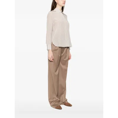 Max Mara Shirts Neutral, Brown In Neutral