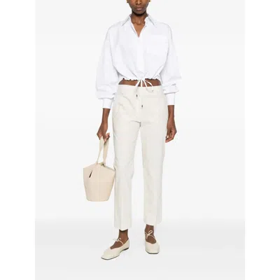 Brunello Cucinelli Long Sleeve Shirt In White
