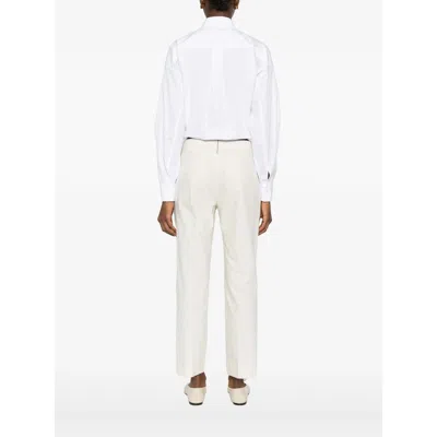 Brunello Cucinelli Long Sleeve Shirt In White