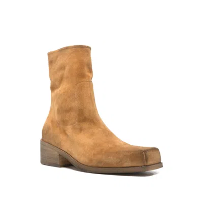 Marsèll Round-toe Ankle Boots In Brown