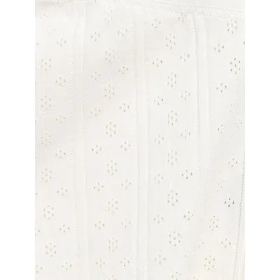 Jw Anderson Pointelle Bow Shorts In Neutral