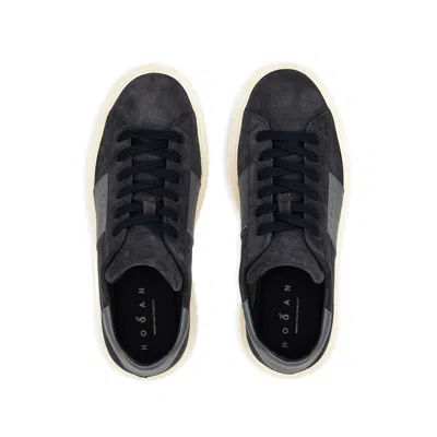 Hogan Lace-up Sneakers In Black
