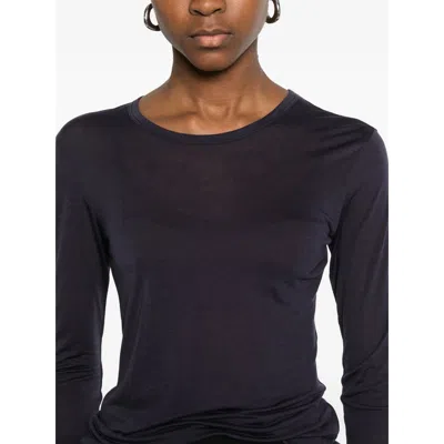 Anine Bing T Shirts Blue In Black