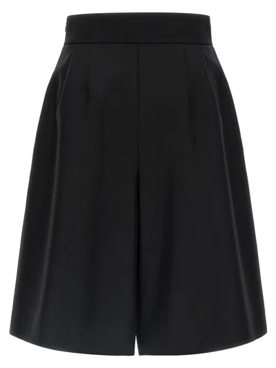 Valentino Garavani Bow Bermuda Shorts Bermuda And Short Black In Black