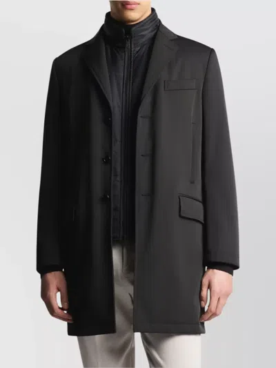 Fay Three-button Single-breasted Coat In Silver