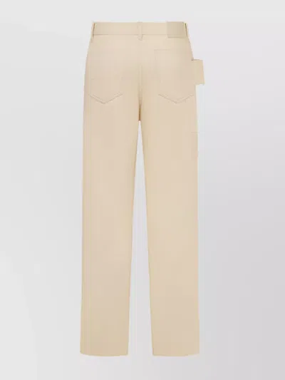 Dior Straight Leg Cargo Jeans Trousers In Neutral