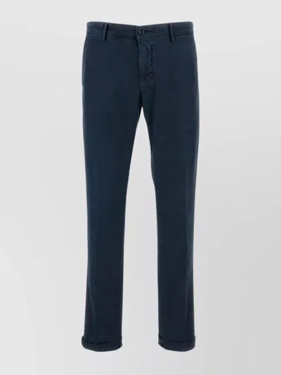 Incotex Tailored Trousers With Pockets And Cuffs In Blue