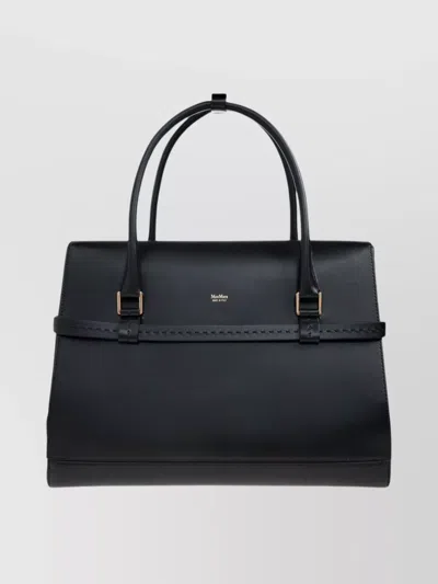 Max Mara Margaux Two Shoulder Bag With Top Handle In Black