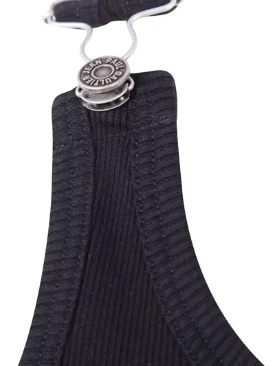 Jean Paul Gaultier Women Black Sleeveless Tank Top, Xs Luxury Tops For Women Darveys