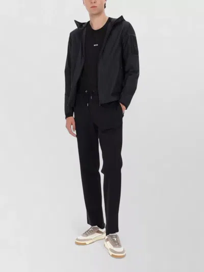 Hugo Boss Hooded Jacket J Airnix Long Sleeves In Black