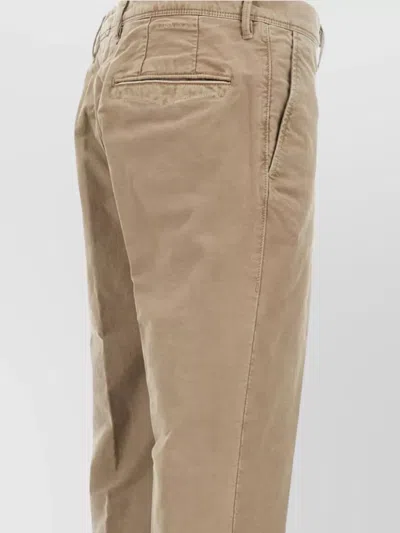 Incotex Tailored Trousers With Pockets And Loops In Brown