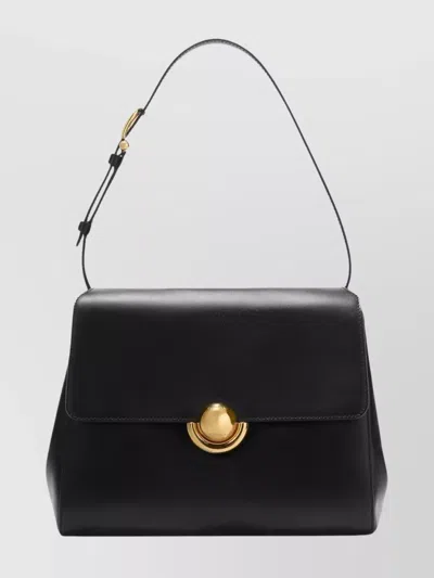 Furla Domus S Shoulder Bag With Adjustable Strap In Black