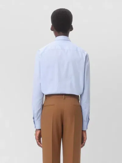 Valentino Garavani Cotton Oxford Shirt With Vlogo Embroidery In Multi