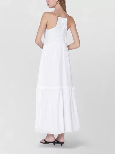Isabel Marant Étoile Vasma Cotton Voile Dress Maxi Backless In White