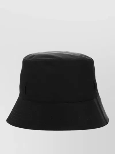 Prada Renylon Hat Wide Brim Ventilation Eyelets In Black