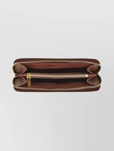 Etro Paisley Pattern Wallet And Cardholder Collection In Brown