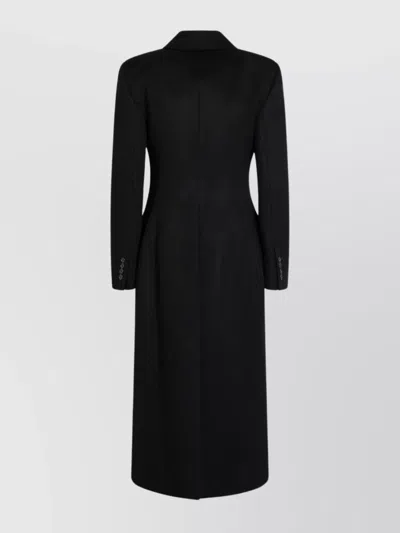 Givenchy Tailored Long Coat Flap Pockets In Animal Print