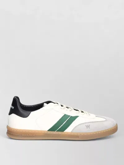 Woolrich Low-top Sneakers Featuring Contrasting Sole In White