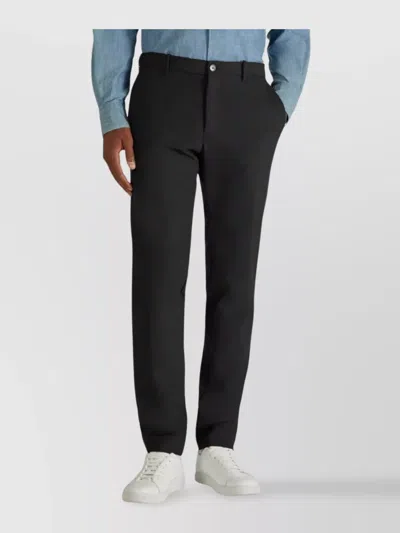 Incotex Tailored Trousers With Pockets And Loops In Black